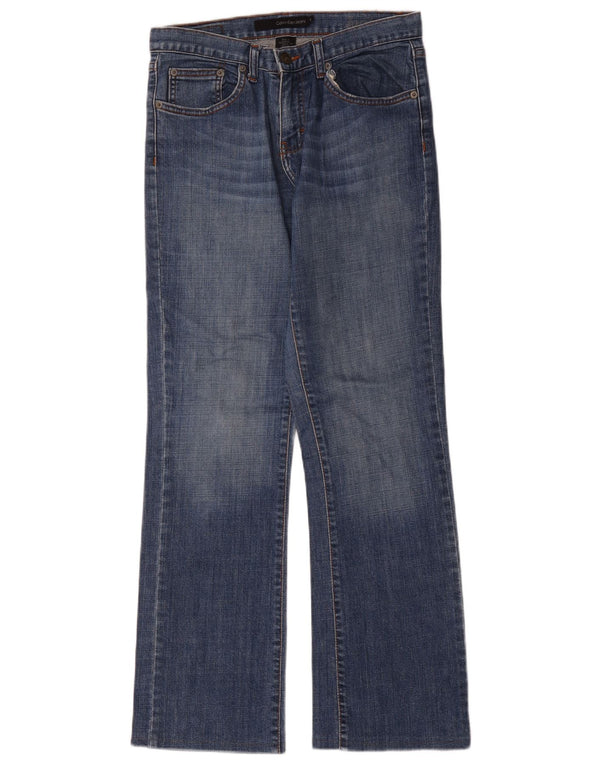 Женские джинсы Bootcut Calvin Klein US 6, средние W32 L31, синие, хлопок