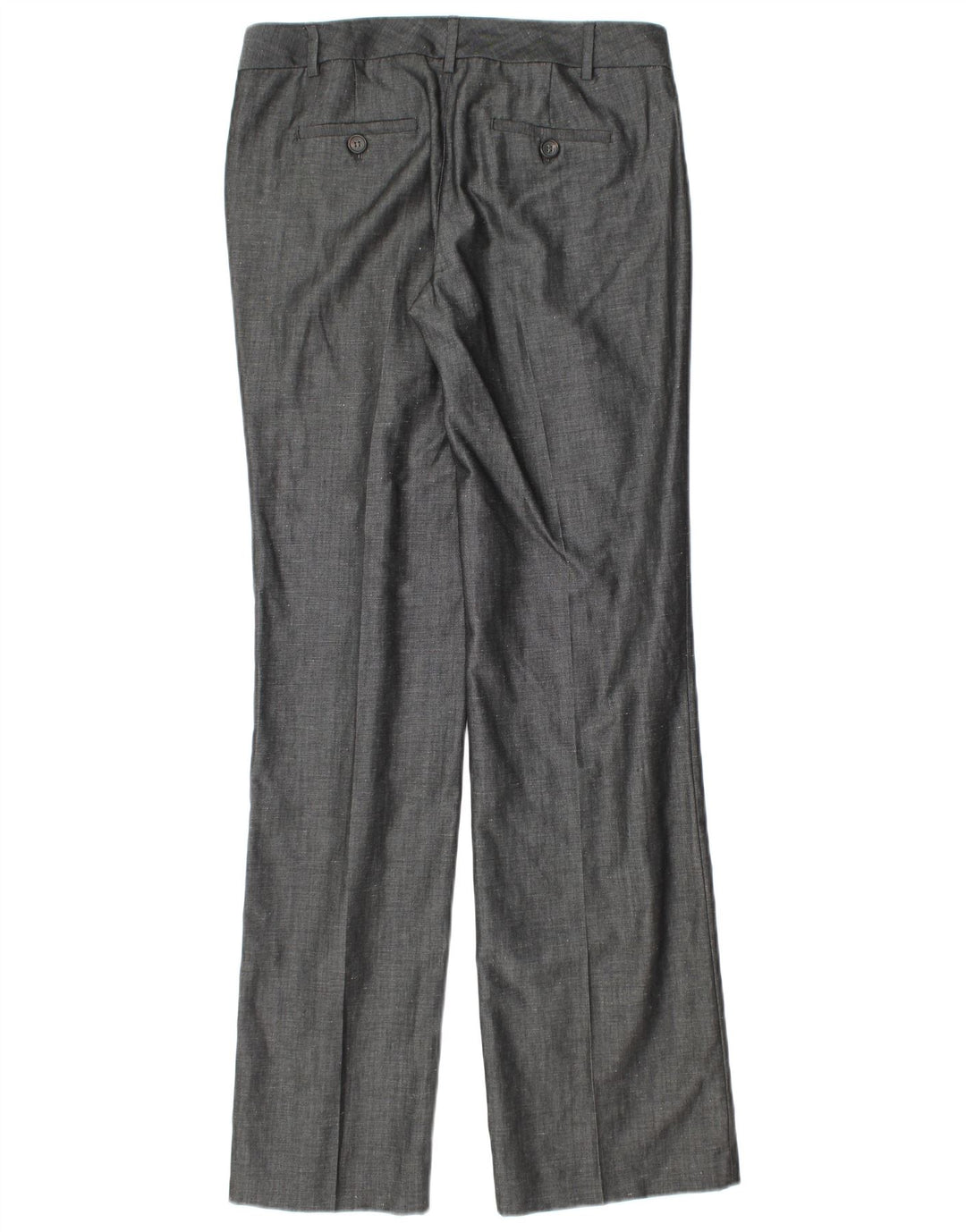 MASSIMO DUTTI Womens Straight Casual Trousers EU 38 Small W28 L34 Grey