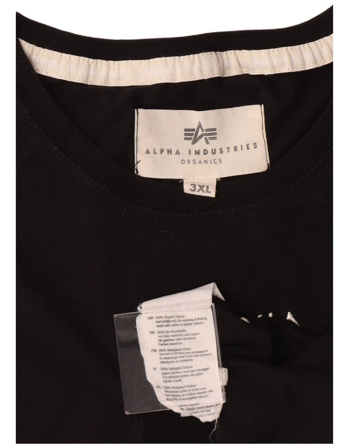 ALPHA INDUSTRIES Женский жилет с рисунком UK 22 3XL, черный хлопок