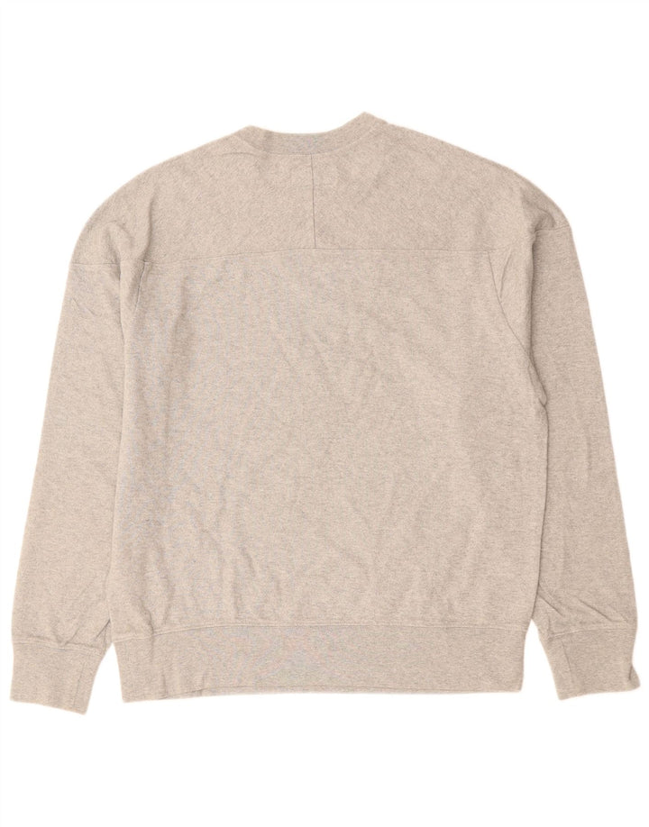 Мужской свитшот J. CREW, хлопковый джемпер среднего серого цвета