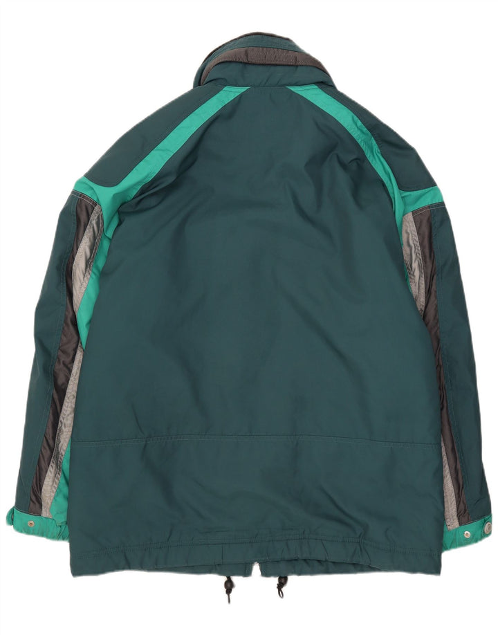 Мужская ветровка Ellesse с капюшоном UK 38 Medium Green Colorblock