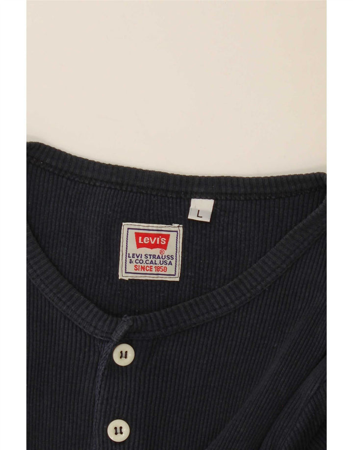 Женская футболка Levi's Top UK 14, темно-синяя, большая