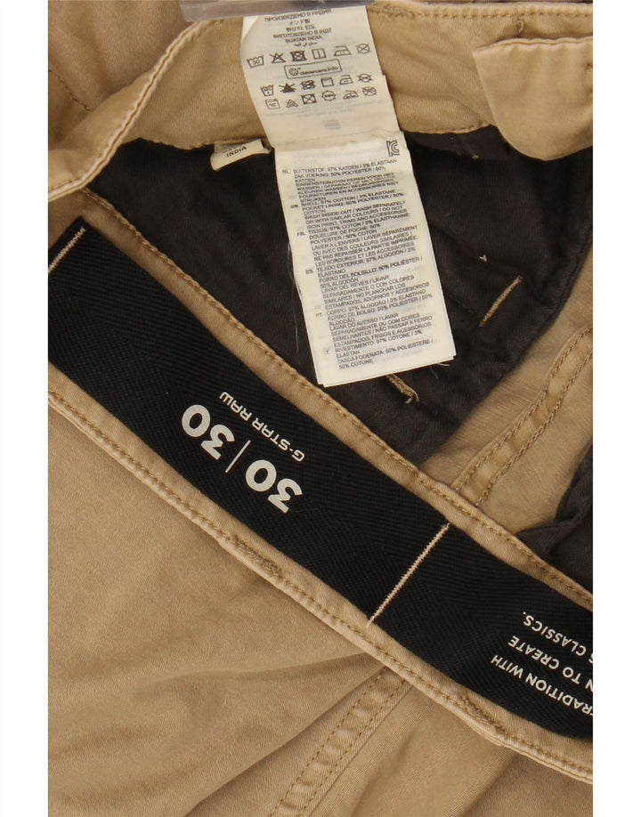Мужские классические брюки карго G-STAR W30 L30 бежевого цвета, хлопок