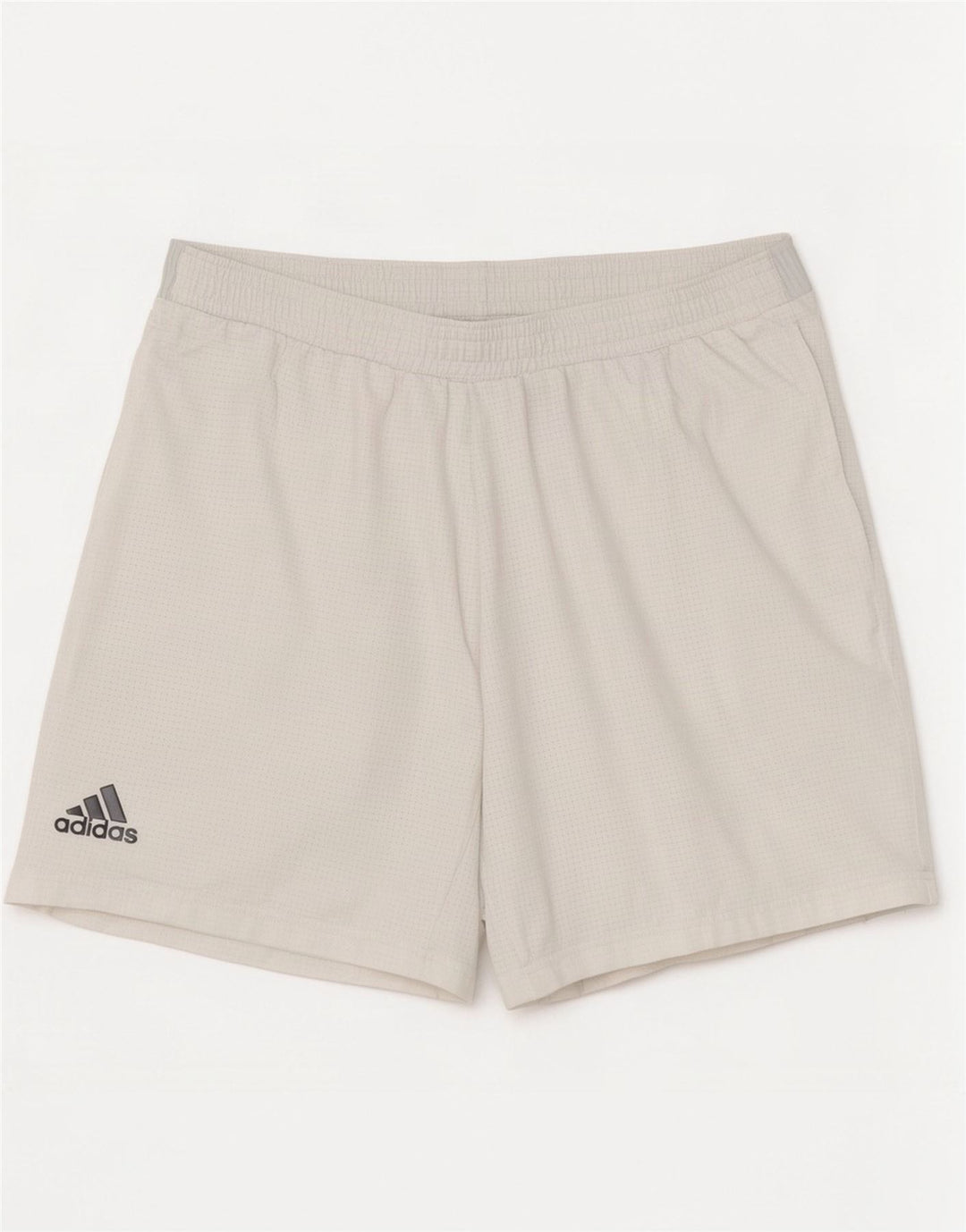 Мужские спортивные шорты Adidas XL из полиэстера в клетку белого цвета