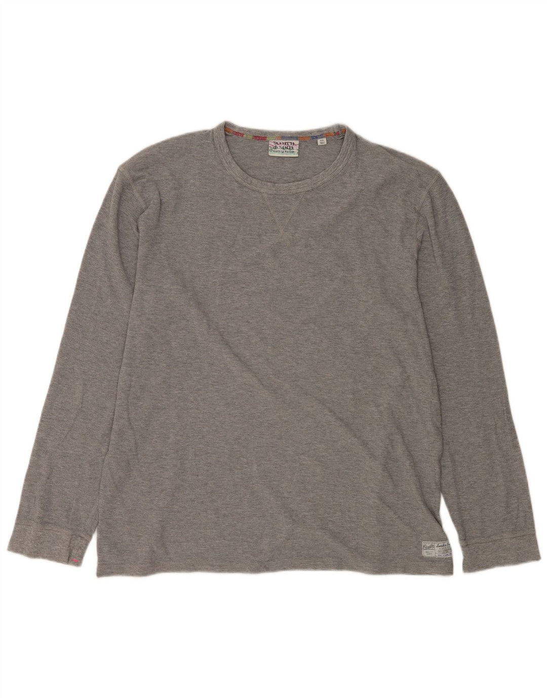 Мужской топ SCOTCH & SODA с длинным рукавом 2XL, серый хлопок