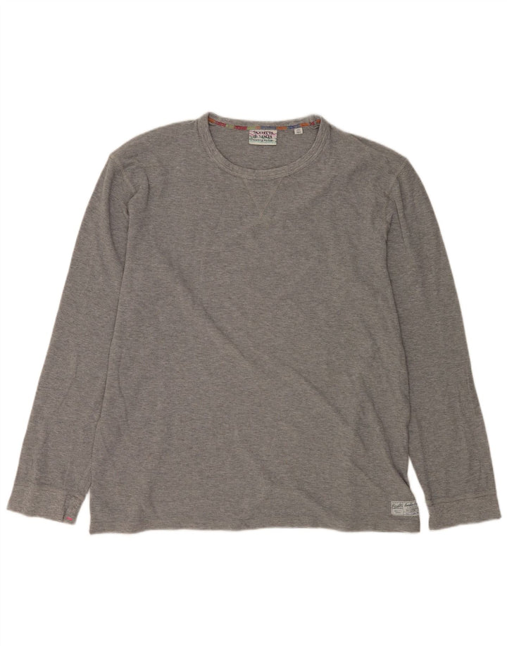 Мужской топ SCOTCH & SODA с длинным рукавом 2XL, серый хлопок