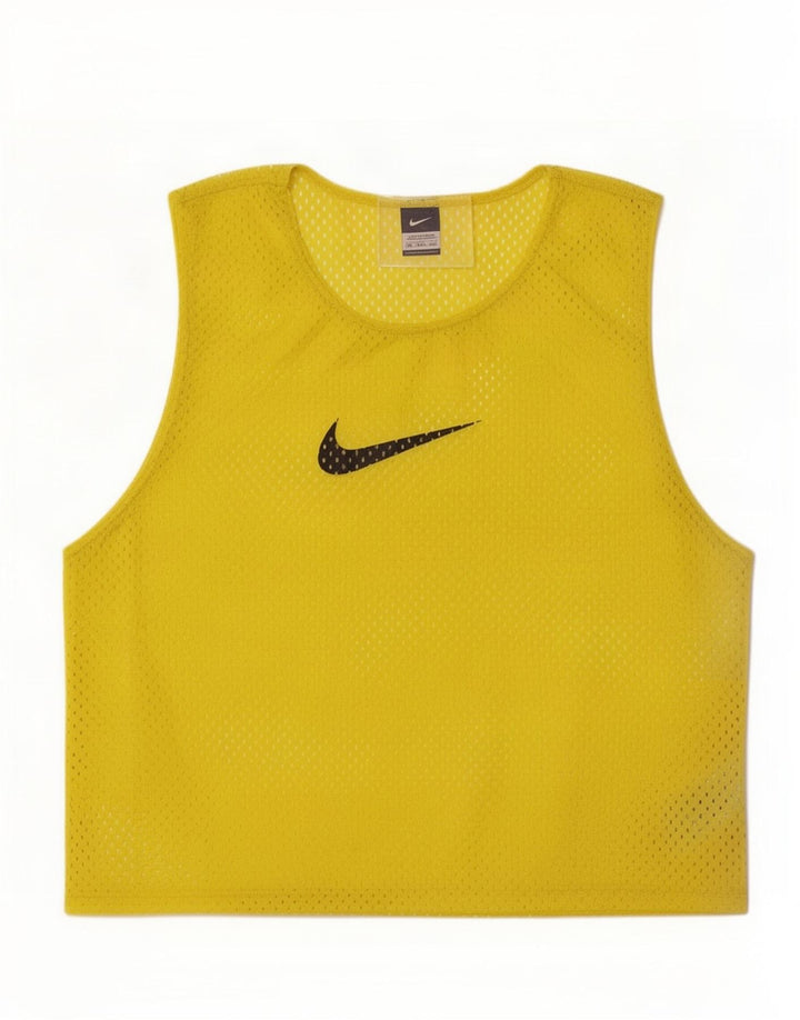 Мужской жилет с рисунком Nike, большой желтый полиэстер