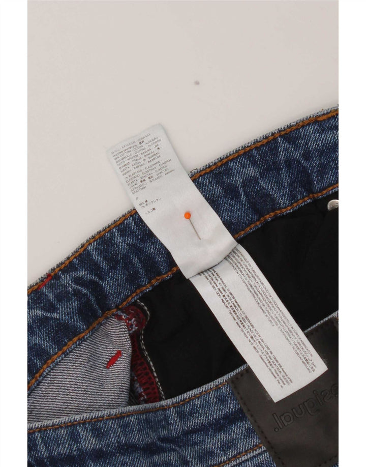 Мужские потертые прямые джинсы Desigual W36 L32 синие, хлопок