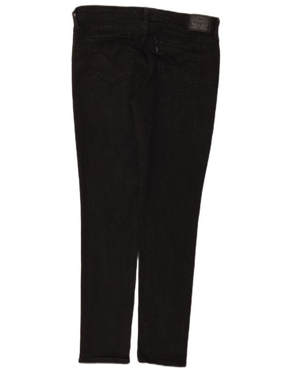 Женские джинсы скинни Levi's 711 W30 L30, черный хлопок