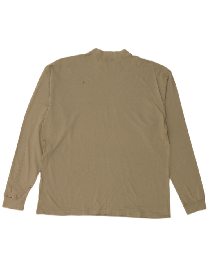 Мужской топ SERGIO TACCHINI с длинным рукавом, большой размер, цвет хаки, хлопок