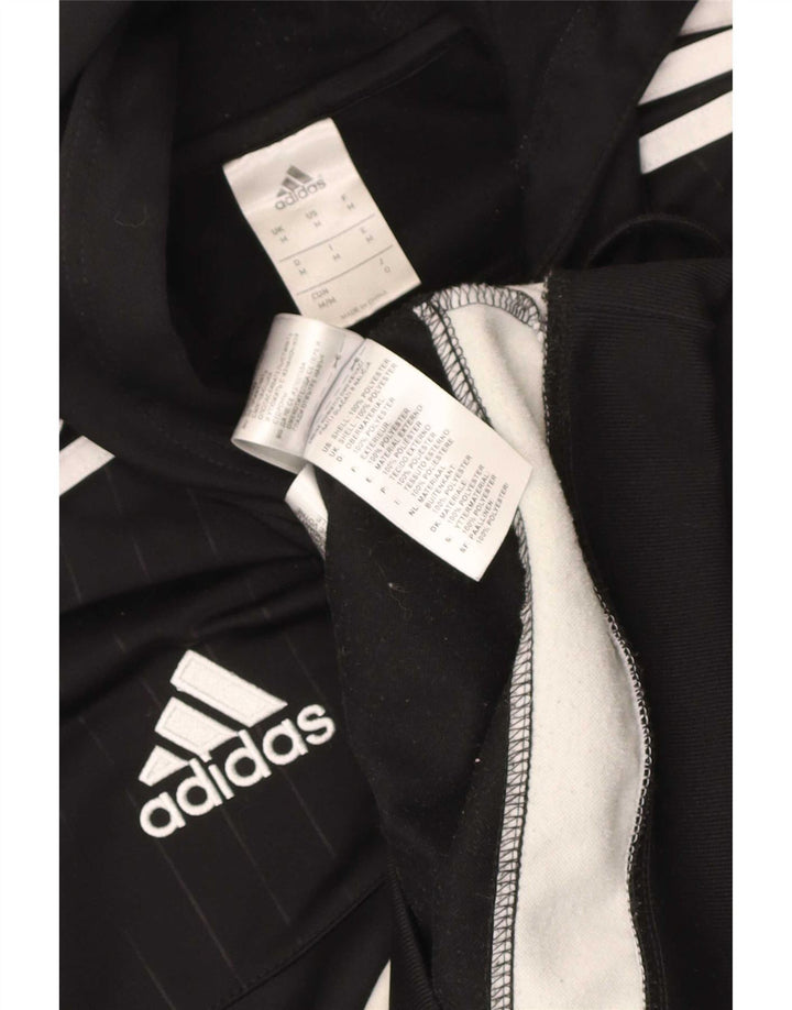 Мужской джемпер с капюшоном Adidas с рисунком, средний черный, полиэстер с цветными блоками