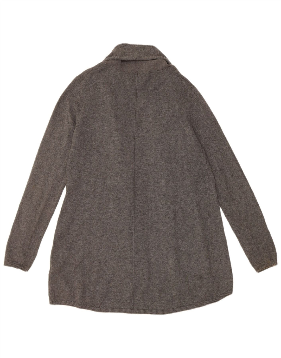 ZARA Womens Open Cardigan Sweater UK 12 Medium Grey Viscose