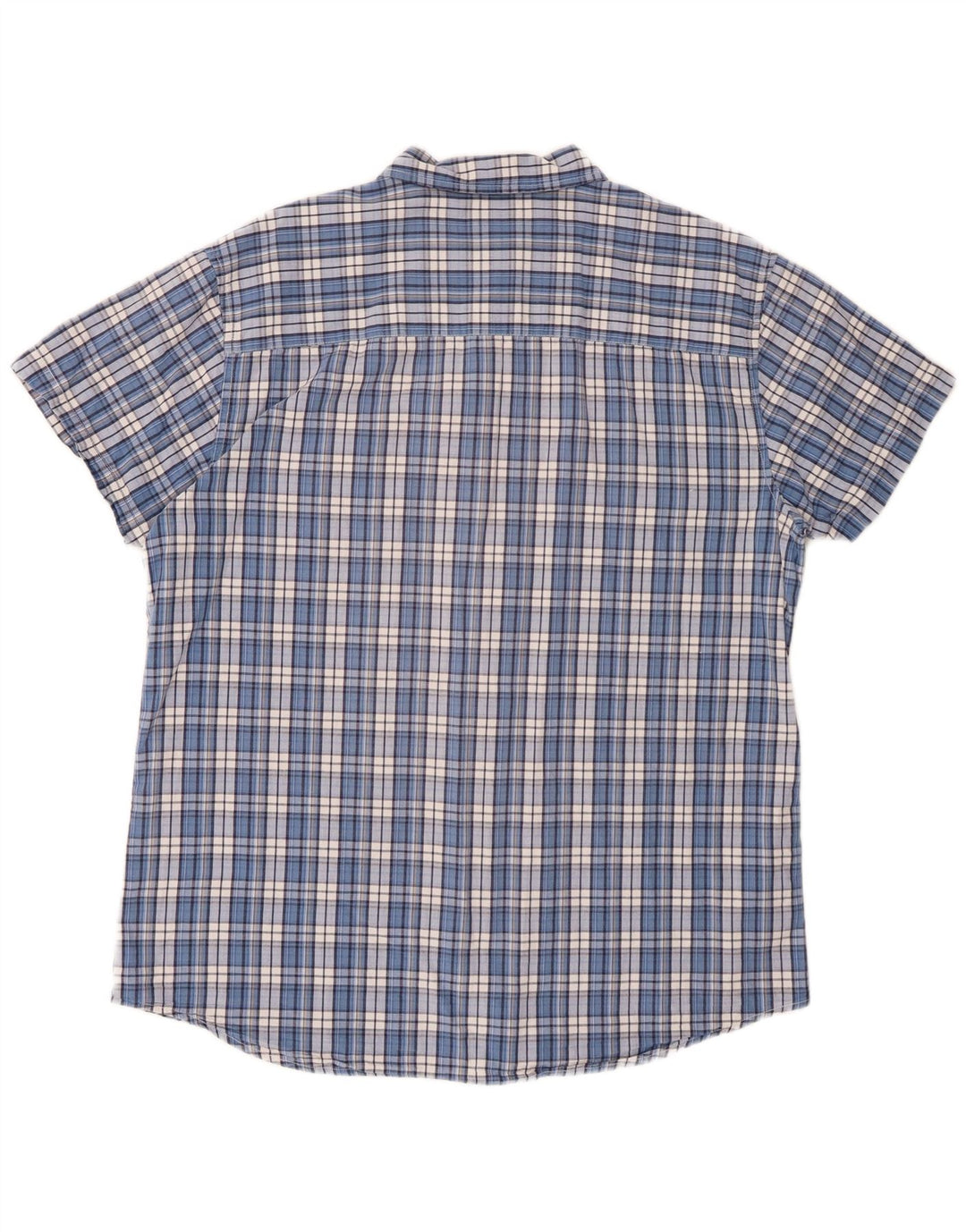 Мужская рубашка стандартного кроя с коротким рукавом Wrangler XL синяя клетка