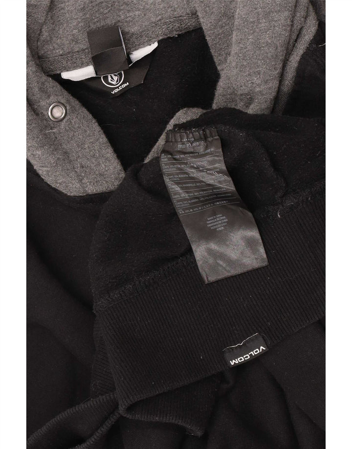 Мужской джемпер с капюшоном Volcom 2XL, черный, хлопок с цветными блоками