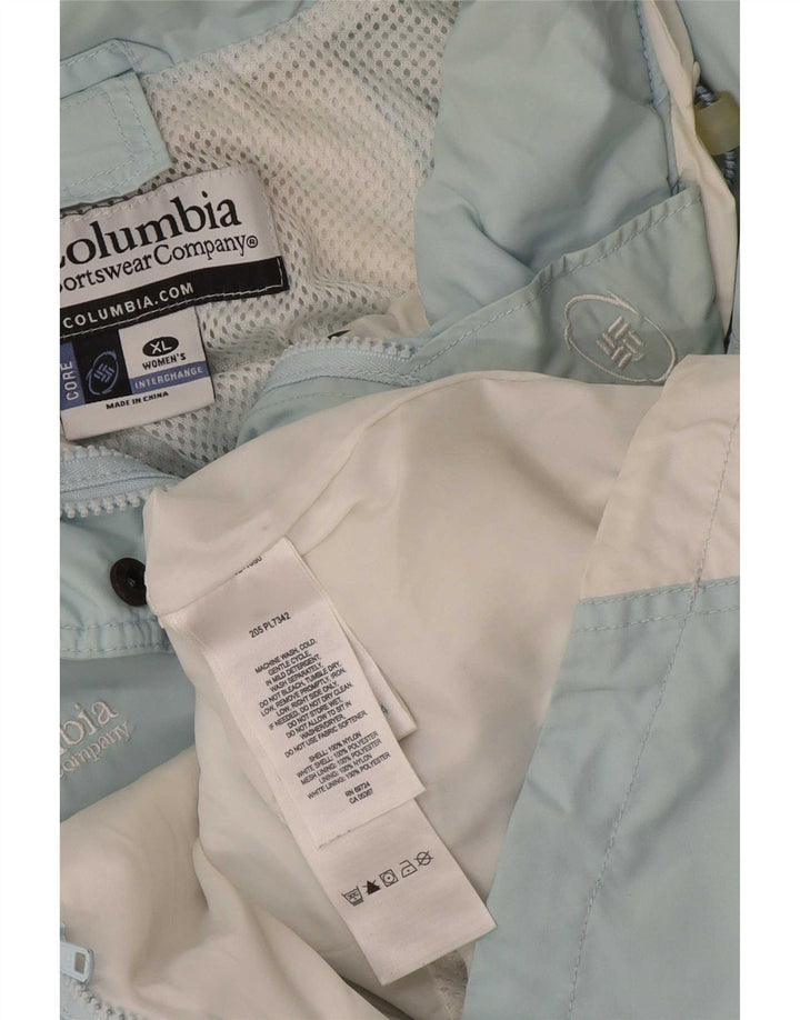 Женская дождевик Columbia UK 18 XL, синяя, нейлон с цветными блоками