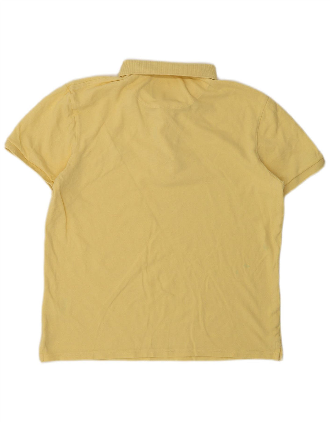 Мужская рубашка-поло Lyle & Scott из хлопка среднего желтого цвета
