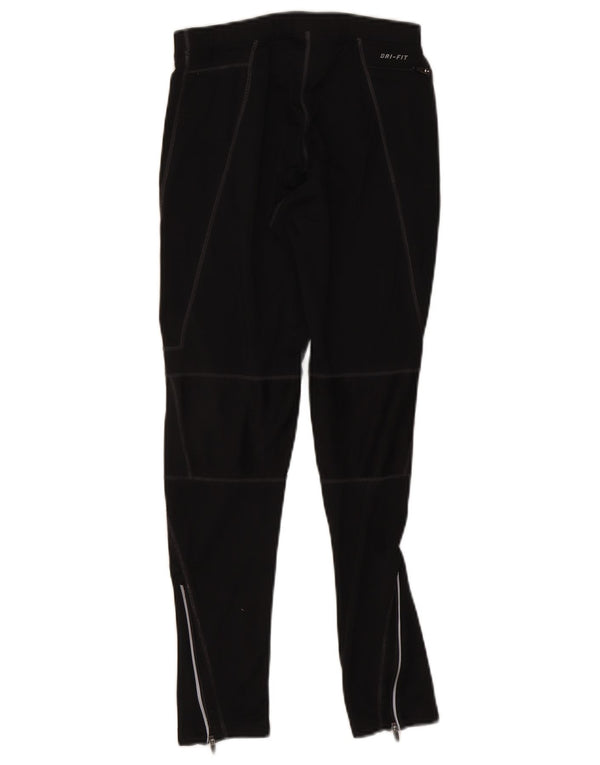 Женские леггинсы Nike Dri Fit UK 12, средний черный полиэстер