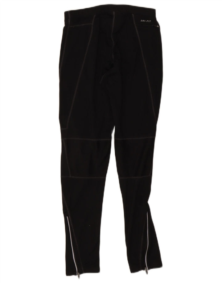 Женские леггинсы Nike Dri Fit UK 12, средний черный полиэстер