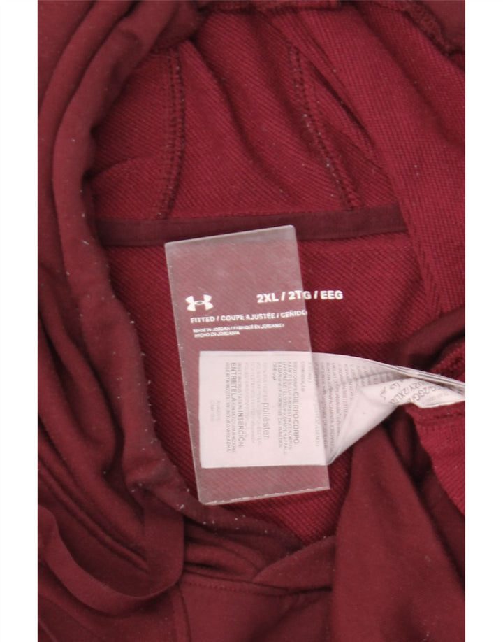 Мужской джемпер с капюшоном Under Armour 2XL бордовый полиэстер