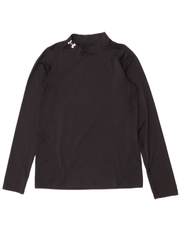Футболка Under Armour Heat Gear для мальчиков с длинными рукавами, 13–14 лет, размер XL, черный