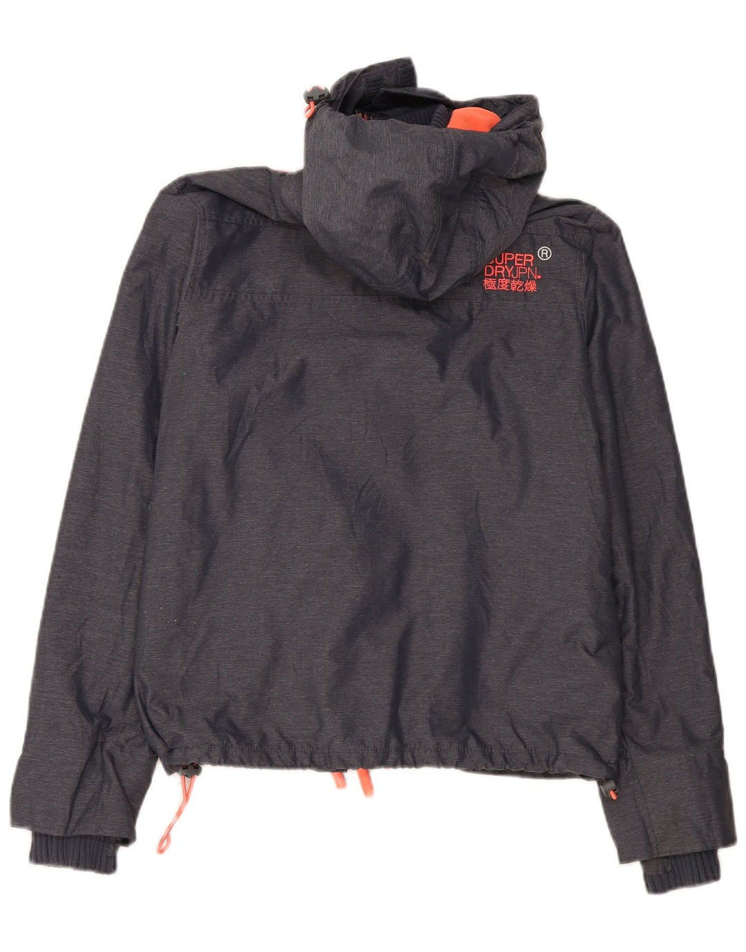 Женская ветровка с капюшоном Superdry UK 16, большая серая