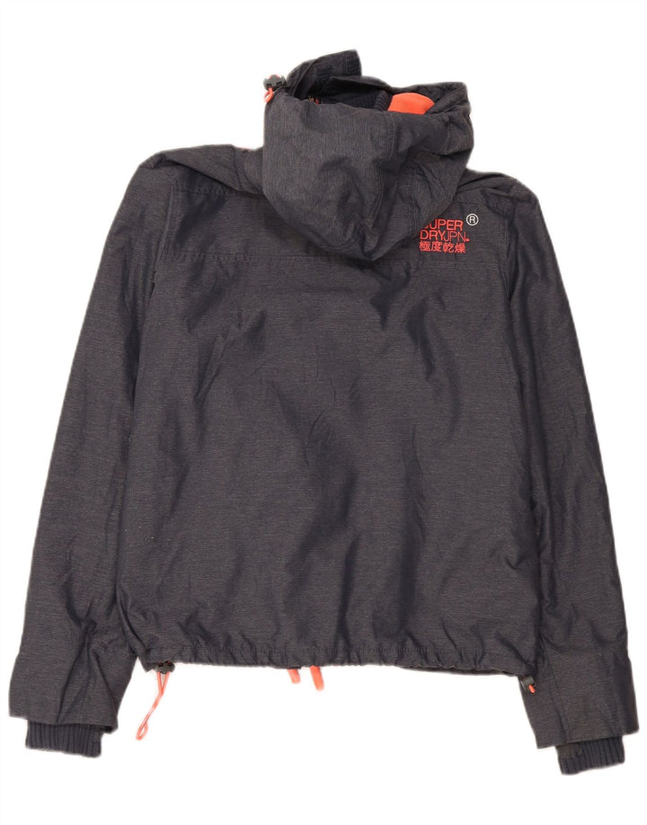 Женская ветровка с капюшоном Superdry UK 16, большая серая