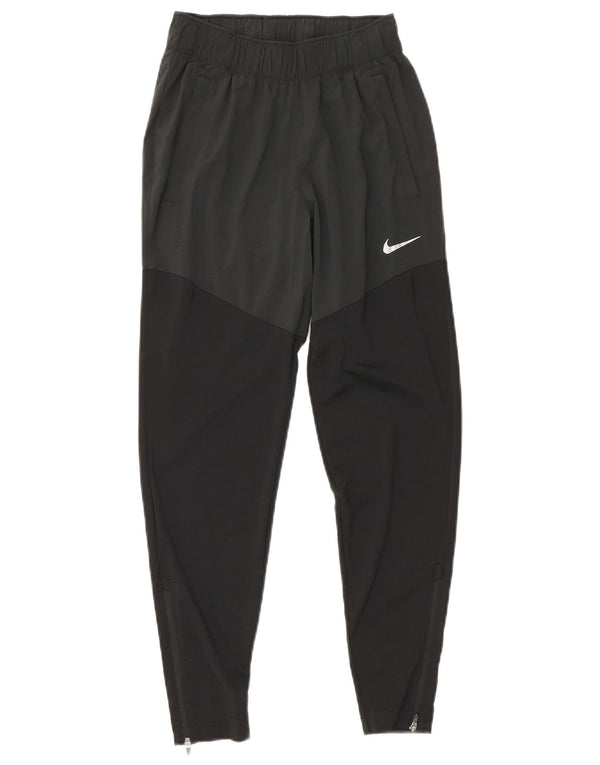 Nike Womens Tracksuit Trousers UK 4 XS  Black Colourblock