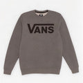 Мужской свитшот с рисунком Vans, маленький серый хлопковый джемпер в крапинку