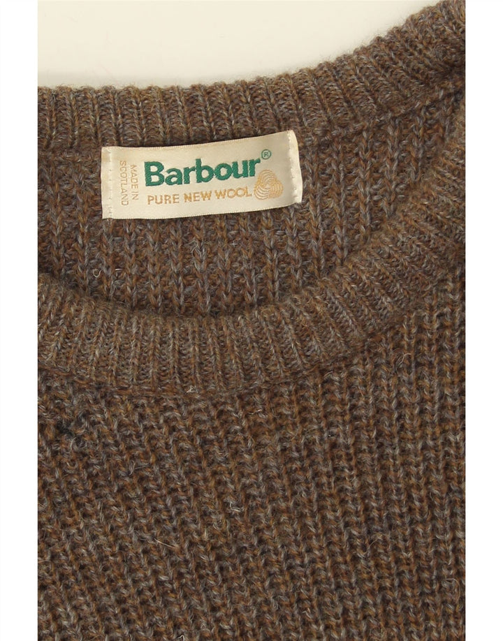 Мужской джемпер с круглым вырезом BARBOUR, свитер среднего размера, хаки, новая шерсть