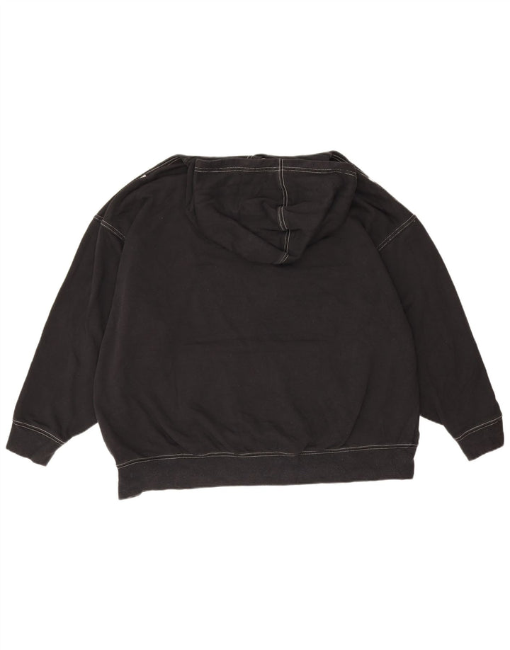 Мужской джемпер с капюшоном Nike Oversized, маленький черный, хлопковый
