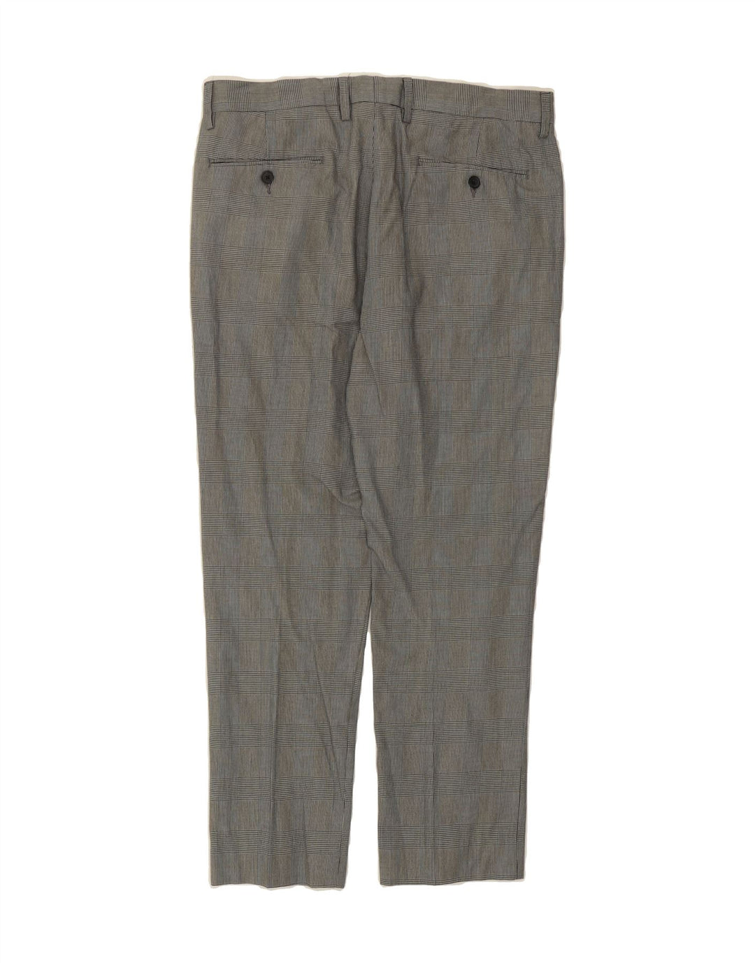 J. CREW Womens Slim Chino Trousers W32 L30 Grey Check Cotton Vintage J. Crew and Second-Hand J. Crew from Messina Hembry 