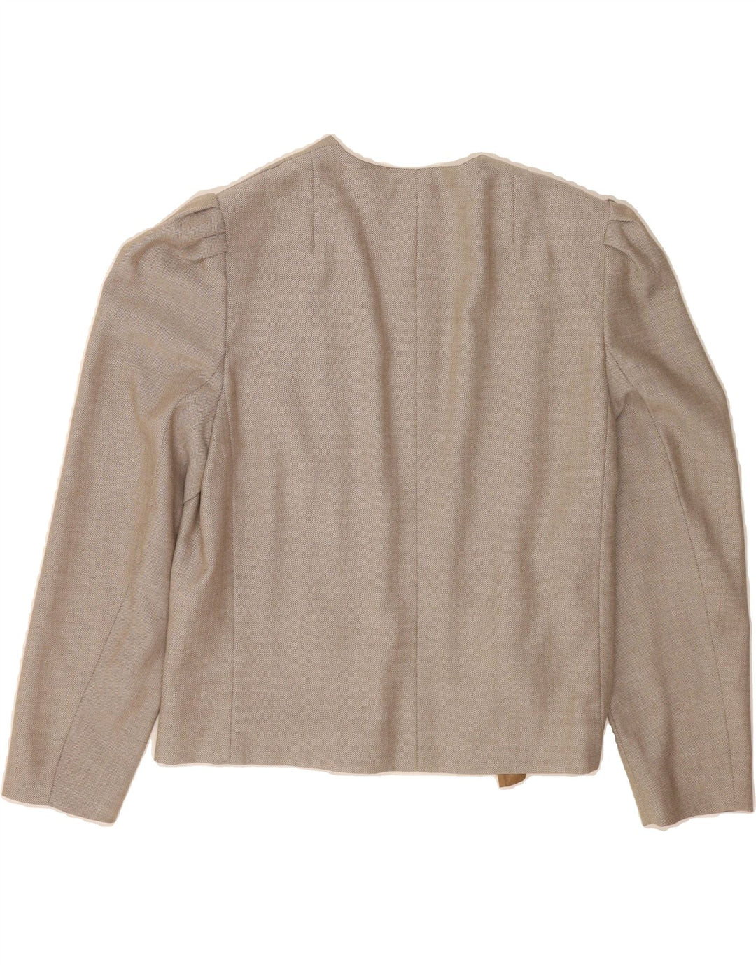 HARDOB Womens Crop Open Blazer Jacket UK 16 Large Grey Colourblock Vintage Hardob and Second-Hand Hardob from Messina Hembry 