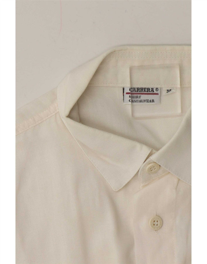 Carrera Мужская рубашка с коротким рукавом среднего белого цвета