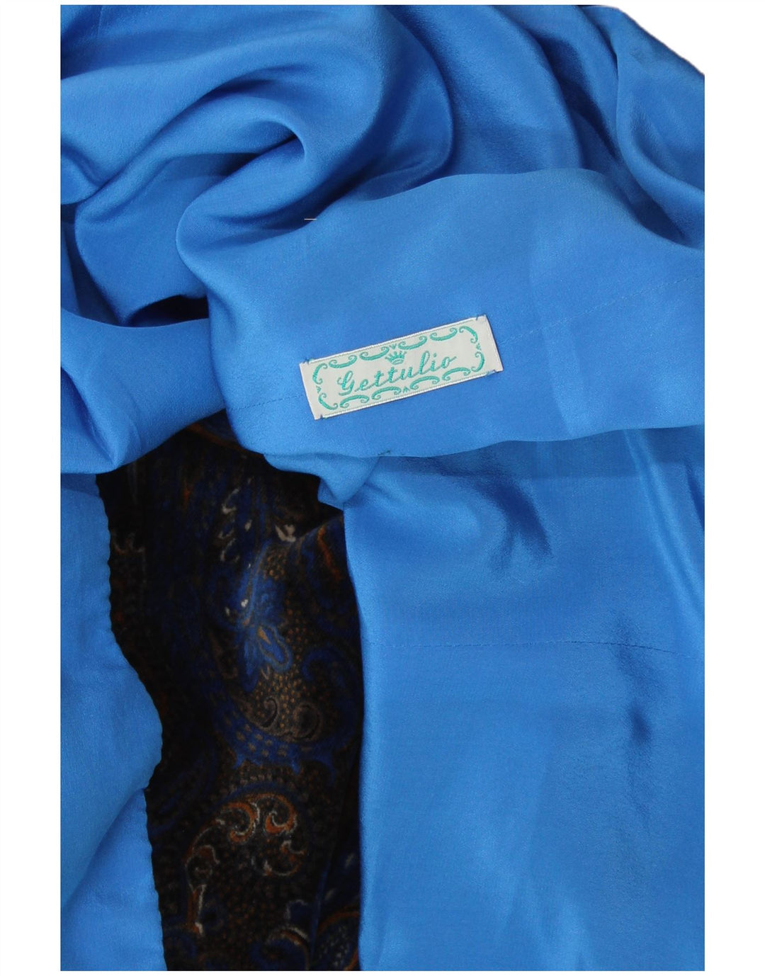 ВИНТАЖНЫЙ женский бархатный пиджак на 5 пуговицах, Великобритания 14, большой синий с узором пейсли