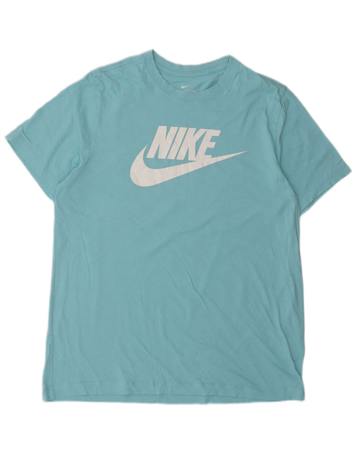 Мужская футболка Nike, большой синий хлопок