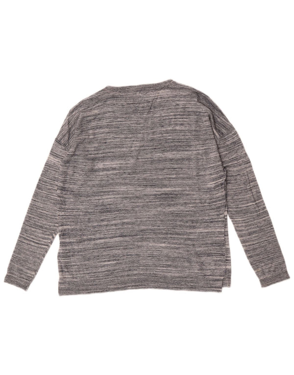 Женский джемпер с круглым вырезом Tommy Hilfiger UK 6 XS, синий в крапинку