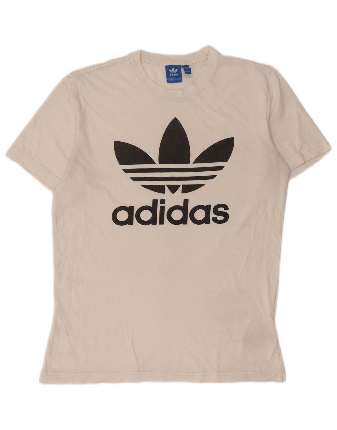Adidas Мужская футболка с рисунком Топ среднего размера, белый хлопок