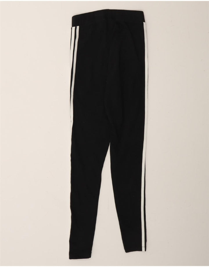 ADIDAS Womens Leggings UK 8 Small Black Cotton Vintage Adidas and Second-Hand Adidas from Messina Hembry 
