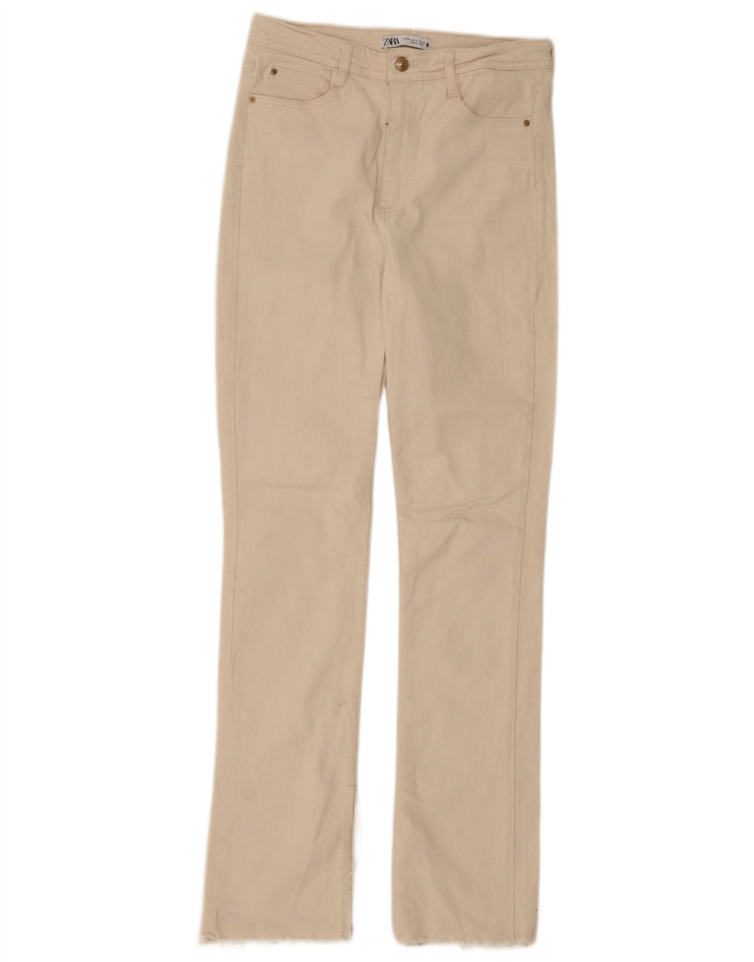Женские узкие джинсы Zara EU 38 Small W28 L33 Off White