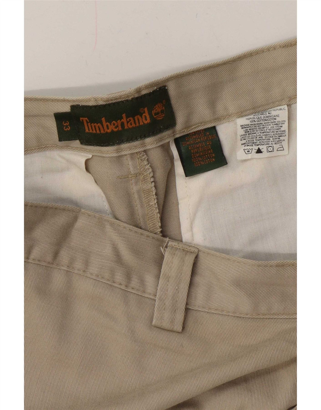 Мужские шорты-карго Timberland W33, бежевые, хлопковые