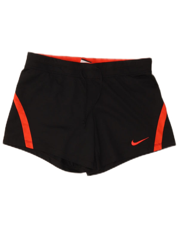 Женские спортивные шорты Nike Dri Fit UK 6 XS, черные, полиэстер с цветными блоками