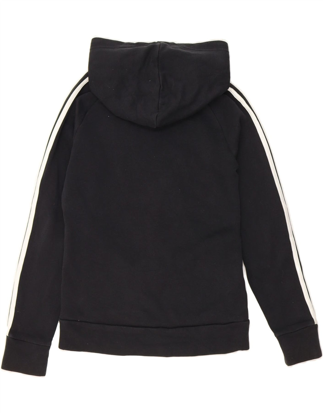 ADIDAS Boys Hoodie Jumper 11-12 Years Black Vintage Adidas and Second-Hand Adidas from Messina Hembry 