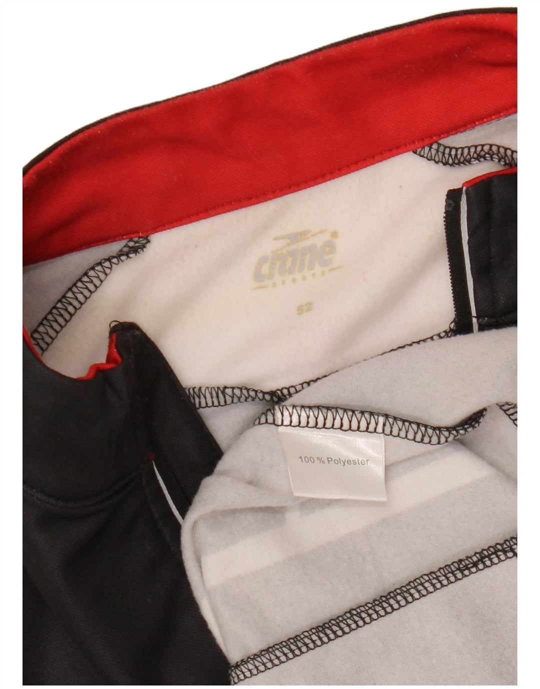 Мужской пуловер с воротником на молнии CRANE IT 52, большой черный с геометрическим узором