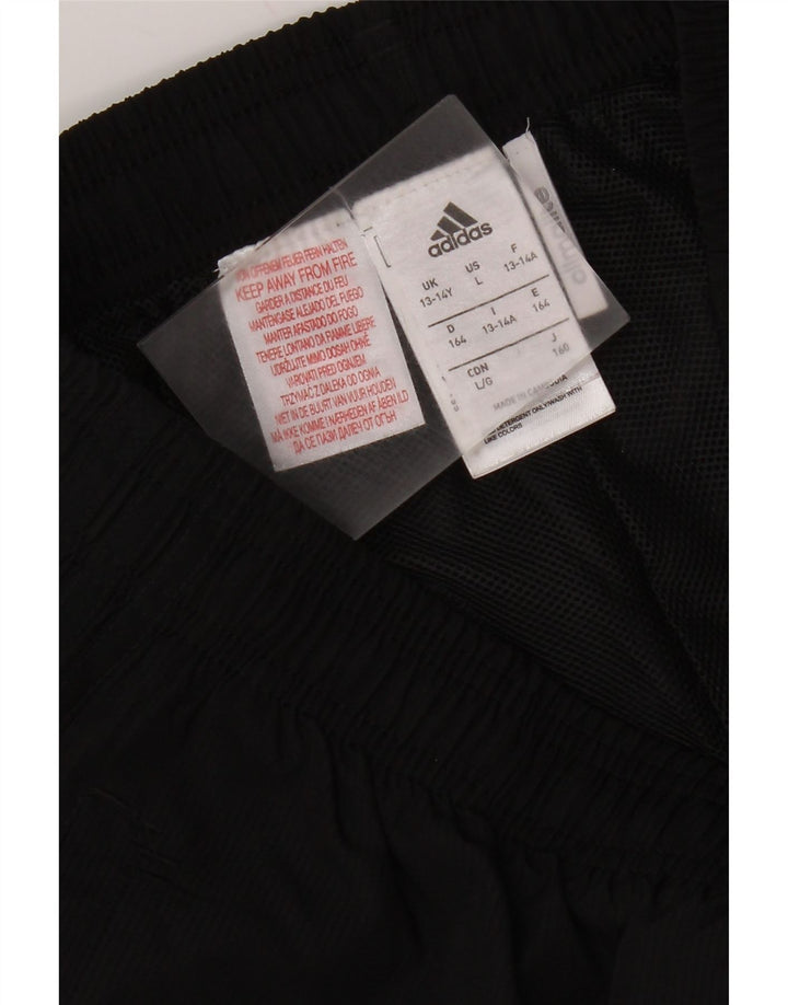 Спортивные брюки Adidas Climalite для мальчиков 13-14 лет, черный полиэстер