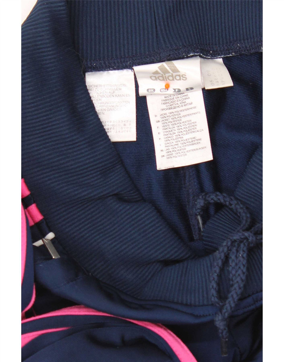 Женские спортивные брюки Adidas UK 8, маленькие, темно-синие, полиэстер