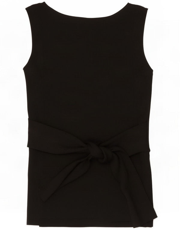Zara Womens Vest Top UK 12 Medium Black Polyamide
