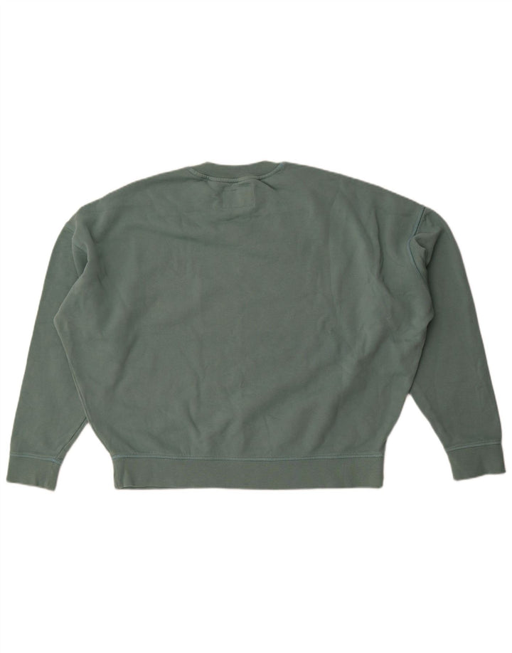 Женский джемпер оверсайз Jack Wills, британский цвет 12, средний зеленый хлопок, хлопок