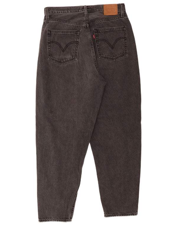 Женские зауженные джинсы свободного кроя с высокой посадкой Levi's W29 L29, серый хлопок