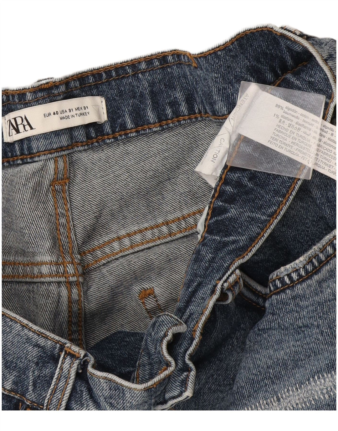 Мужские джинсовые шорты Zara EU 40 Medium W31, синие, хлопок