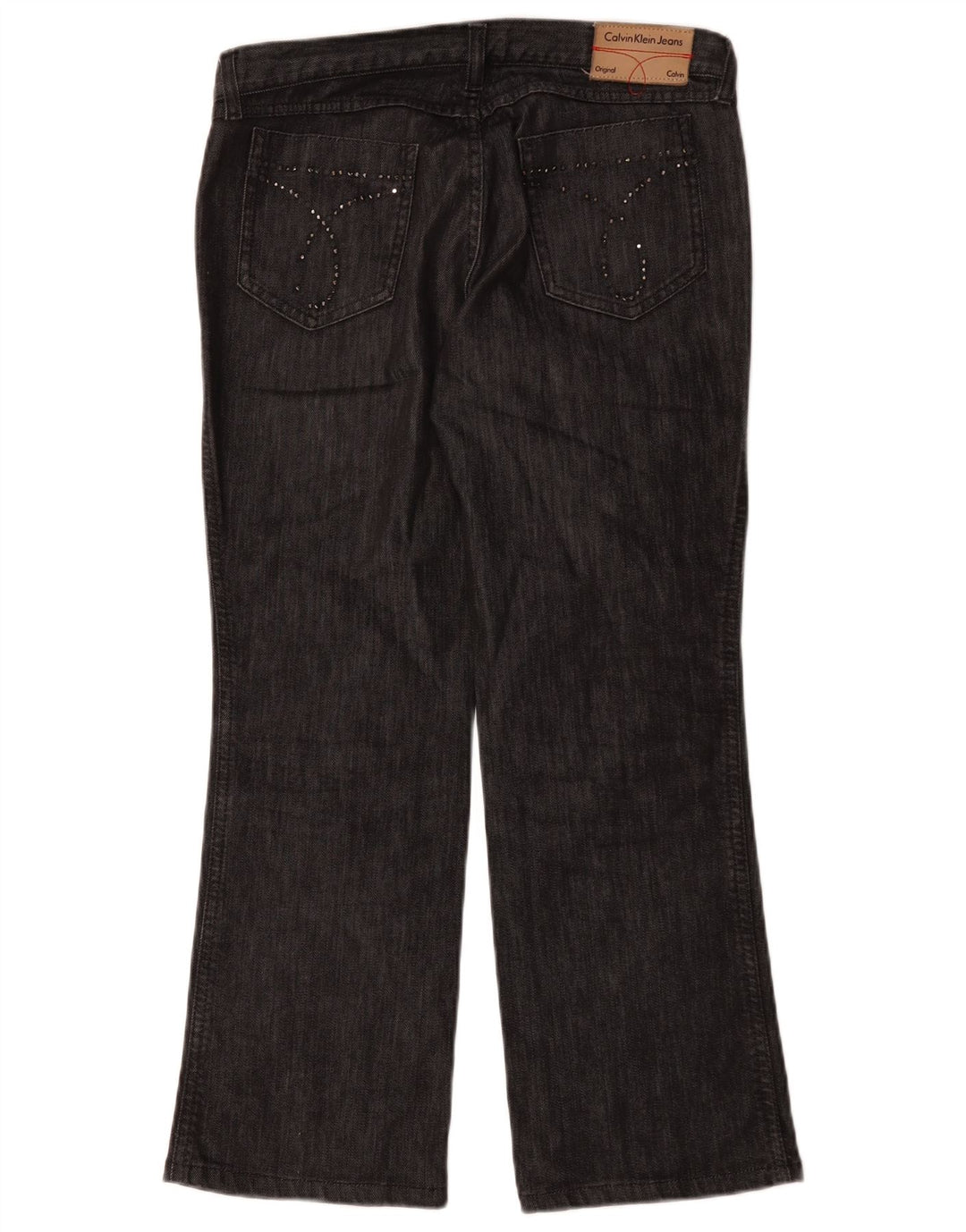 Женские прямые джинсы Calvin Klein W30 L28, черный хлопок